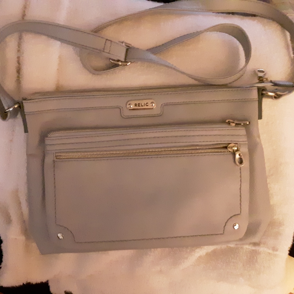 Crossbody Relic purse light grey  Never used
